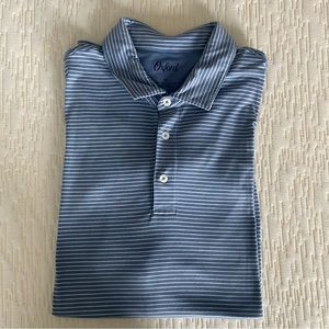 Oxford Golf Polo NWOT Color Stripe Blue/White Size XL
